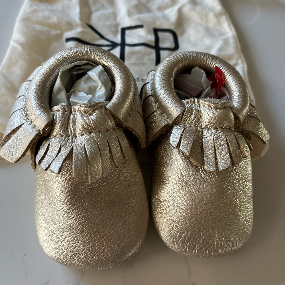 SOLD Freshly Picked Size 2 Platinum Moccasins